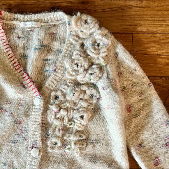 LoveShackFancy Emmanuelle Long Cardigan XS - Picture 4 of 15